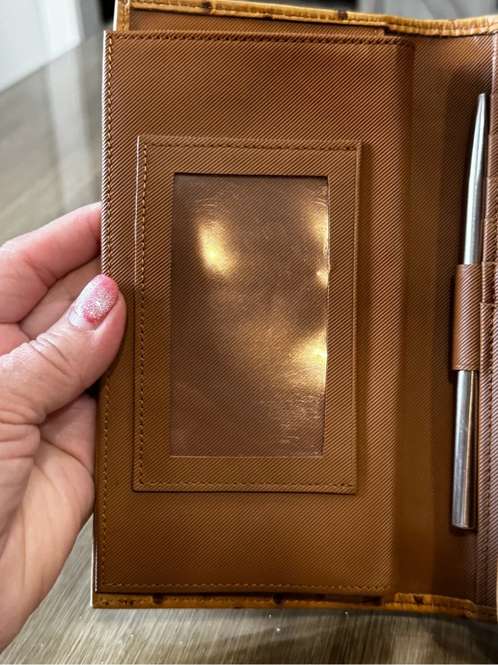 Dooney & Bourke Golden Tan Ostrich-Effect Wallet
